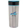 16 Oz. H2Go Fuse Tumbler - Stainless/Aqua